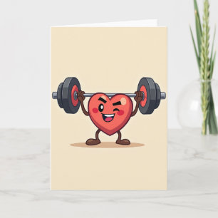 Strong Heart Congrats Card