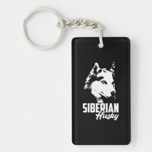 Strong Husky Siberian Key Ring