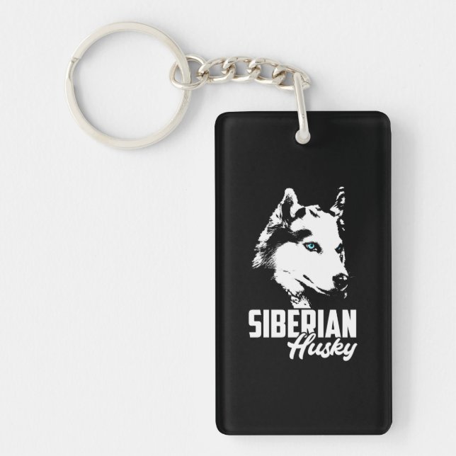 Strong Husky Siberian Key Ring (Front)