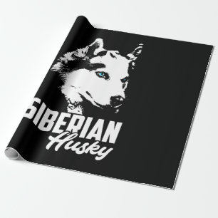 Strong Husky Siberian Wrapping Paper