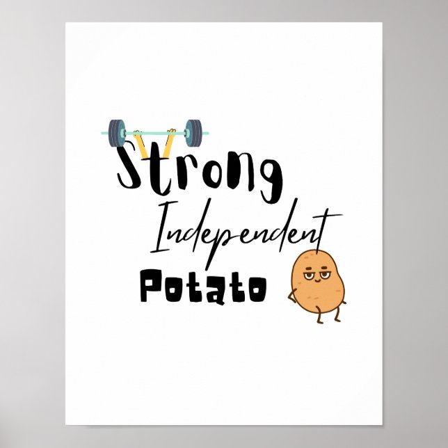 strong independant potato poster (Front)