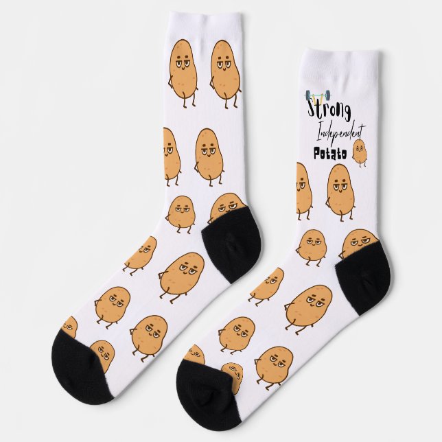 strong independant potato socks (Left)