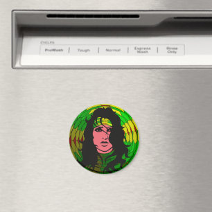 Strong, independant women with curly hair.  magnet