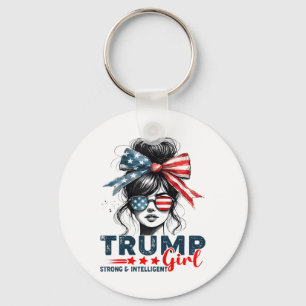 Strong Intelligent Women For Trump Girl Mega Key Ring