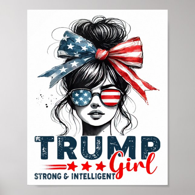Strong Intelligent Women For Trump Girl Mega  Poster (Front)