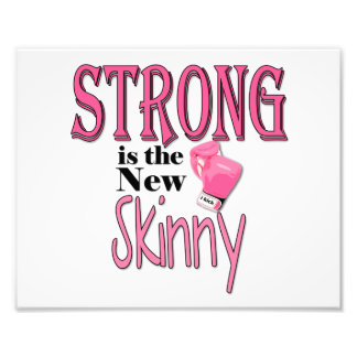 STRONG is the new Skinny! With Pink Boxing Gloves Photo Print
