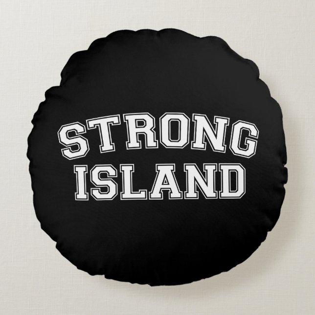 Strong Island, NYC, USA Round Cushion (Front)