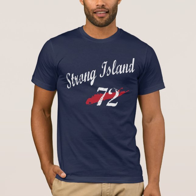 Strong Island White/Red Shirt (Front)