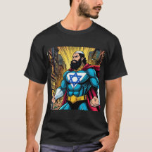 Strong jewish man - Superhero Israel fighter