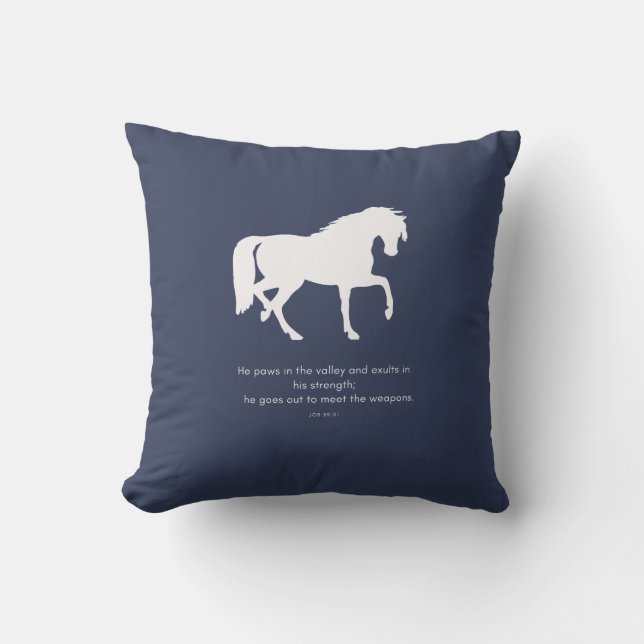 Strong like a Horse Cushion (Front)