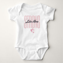 Strong Like Mum - Baby Bodysuit