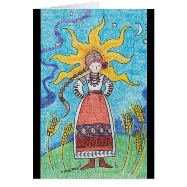 Strong Like the Sun Ukrainian Folk Art (Front)