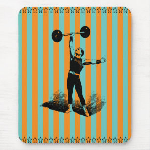 strong man with stripes template mouse mat