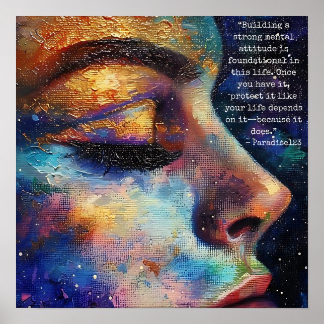 strong mental attitude (door 1035) poster (Front)