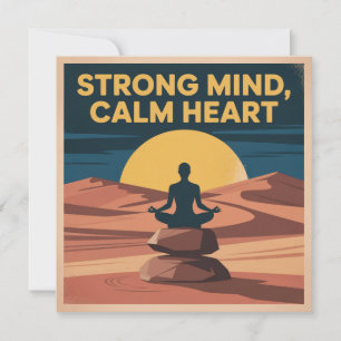Strong Mind, Calm Heart Invitation