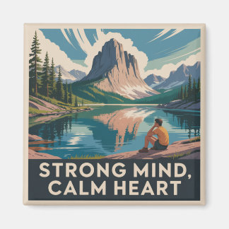 Strong Mind, Calm Heart Magnet