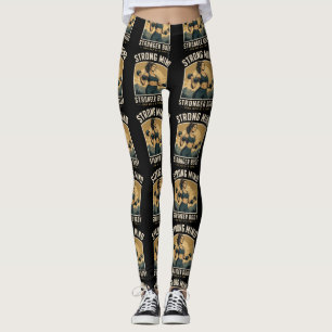 Strong Mind Stronger Body Gym Motivation Design Leggings