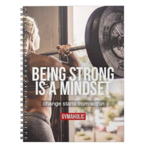 Strong Mindset - Women's Fitness Inspirational Notebook