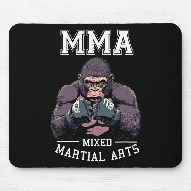 Strong Mma Gorilla - Boxing Cage Fighting  Mouse Mat (Front)