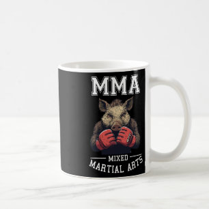 Strong Mma Wild Boar - Thai Boxing Cage Fighting  Coffee Mug