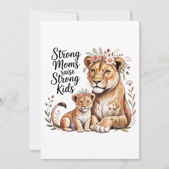 Strong Moms Raise Strong Kids Invitation (Front)