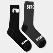 Strong, Motivational,Gym Wear Socks  (Right)