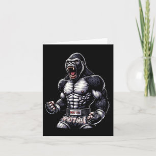 Strong Muay Thai Gorilla - Thai Boxing And Fightin Card
