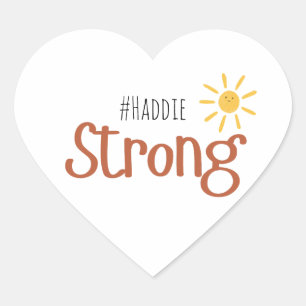 strong #name childhood cancer personalised Sticker