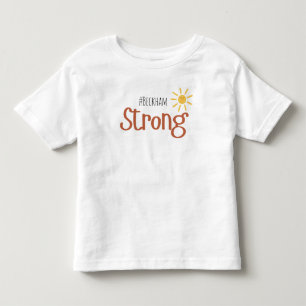 strong #name childhood cancer Toddler T-Shirt