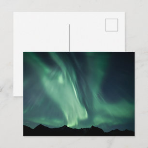 Strong Northern Lights Postcard