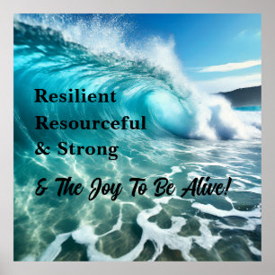 Strong Ocean Wave Inspirational Poster