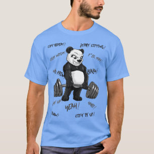 Strong Panda Deadlift SHIR Man Bodybuilder Bear Po T-Shirt