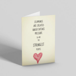 Strong People Inspirational Encouraging Card