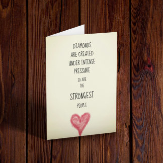 Strong People Inspirational Encouraging Card