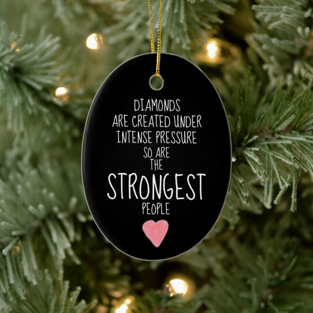 Strong People Inspirational Encouraging  Ceramic Tree Decoration (Tree)