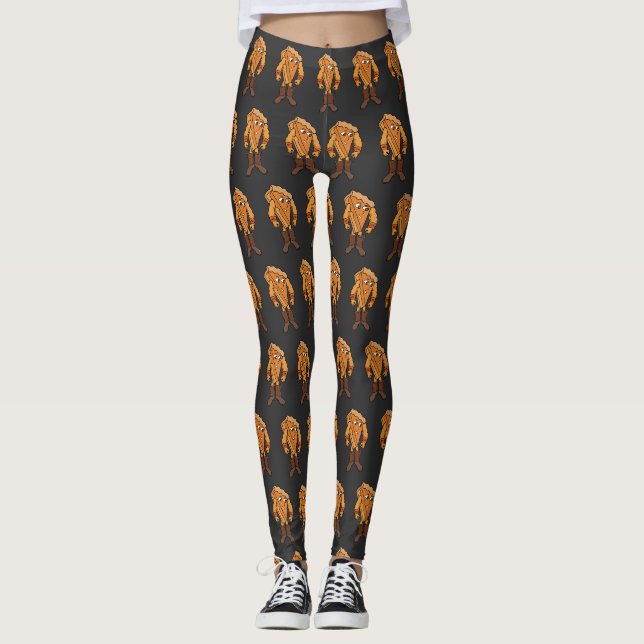 Strong Pie Wearing Boots Leggings (Front)