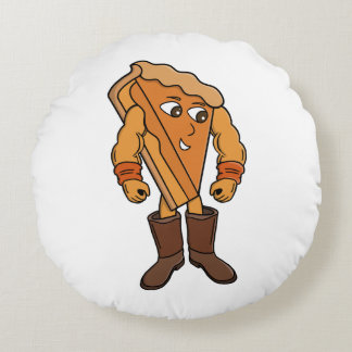 Strong Pie Wearing Boots Round Cushion