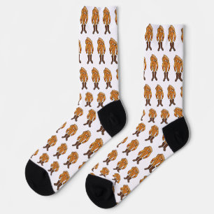 Strong Pie Wearing Boots Socks