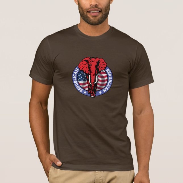 Strong, Republican Elephant T-Shirt (Front)