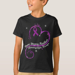 Strong Resilient Fibromyalgia Warrior Awareness Pu T-Shirt