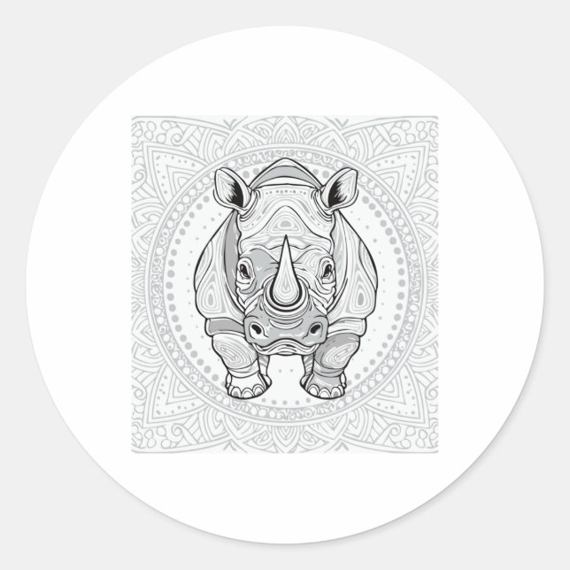 Strong Rhino Sticker  (Front)