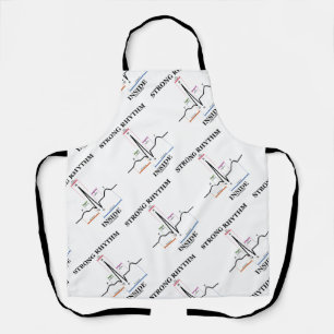 Strong Rhythm Inside ECG/EKG Heartbeat Apron