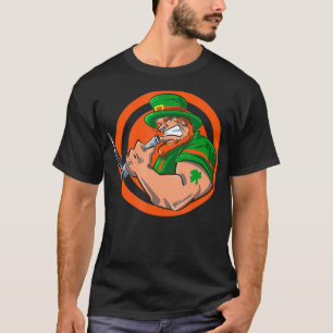 Strong St Patricks Day Anesthesia Design with lary T-Shirt
