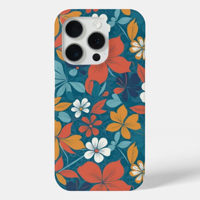 Strong Summer Floral Pattern Case-Mate iPhone Case (Back)