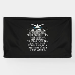 Strong Swimmer Swim Swimming Gifts For Men Women Banner
