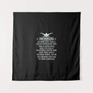 Strong Swimmer Swim Swimming Gifts For Men Women Tapestry