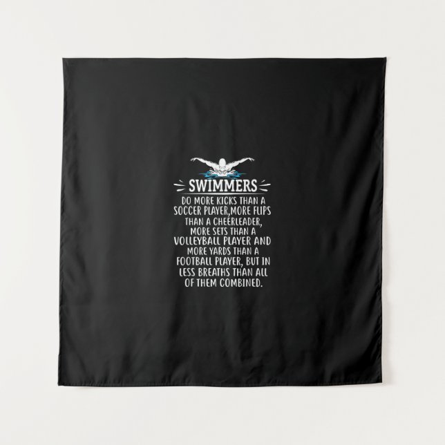 Strong Swimmer Swim Swimming Gifts For Men Women Tapestry (Front)