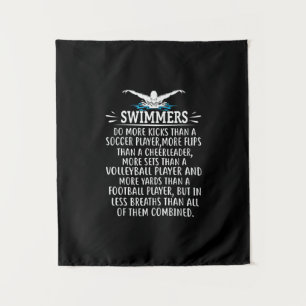 Strong Swimmer Swim Swimming Gifts For Men Women Tapestry