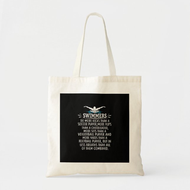 Strong Swimmer Swim Swimming Gifts For Men Women Tote Bag (Front)