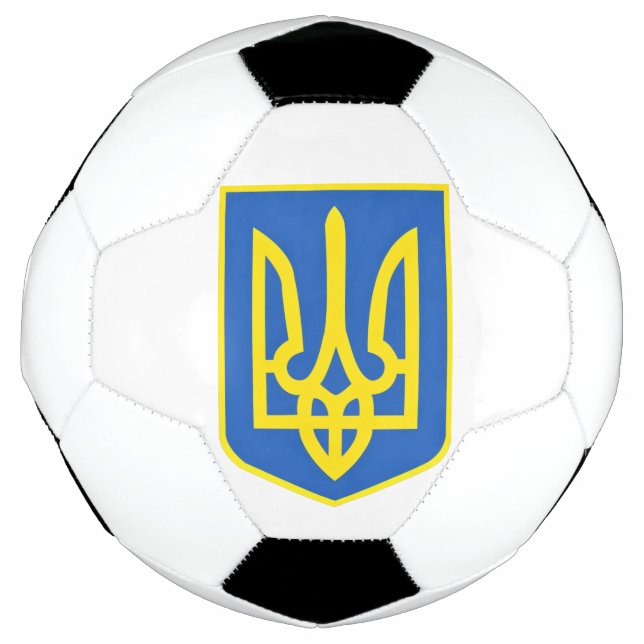 Strong Ukraine Coat Of Arms - Freedom Always Wins Football (Front)
